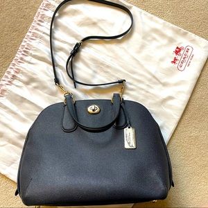 COACH Prince Street Satchel, Handbag - NAVY BLUE